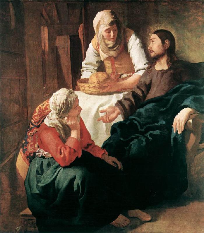 Jan Vermeer Christ in the House of Martha and Mary oil painting picture